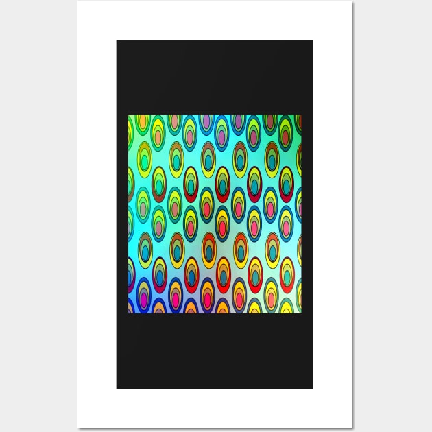 Multicolored ovals Wall Art by cocodes